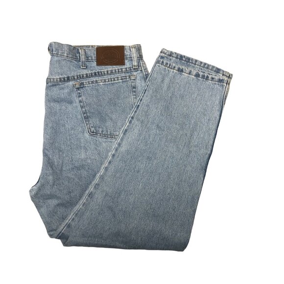 Cabelas Jeans Mens Size 42x30 LightWash Straight Leg Denim Pants Casual Workwear - Picture 1 of 8